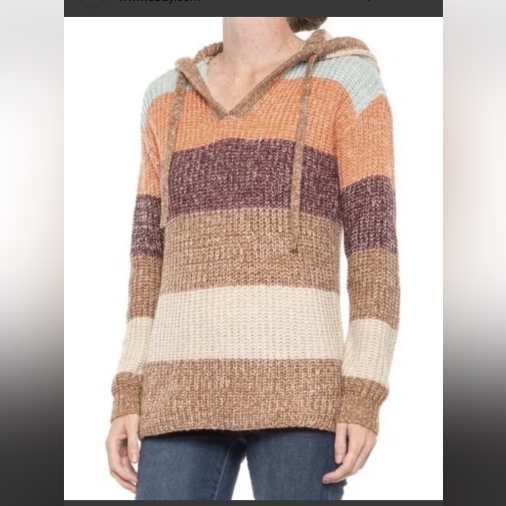 C&C California Multicolor Striped Turtleneck Sweater